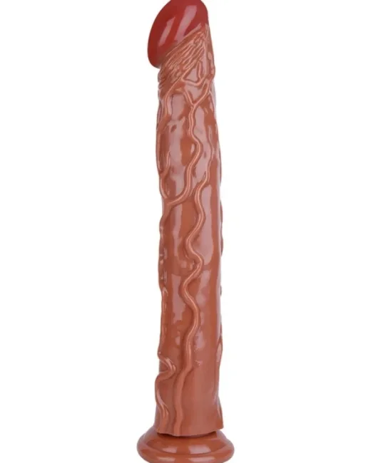 34 cm Kahverengi Realistik Dildo – Medikal Silikon