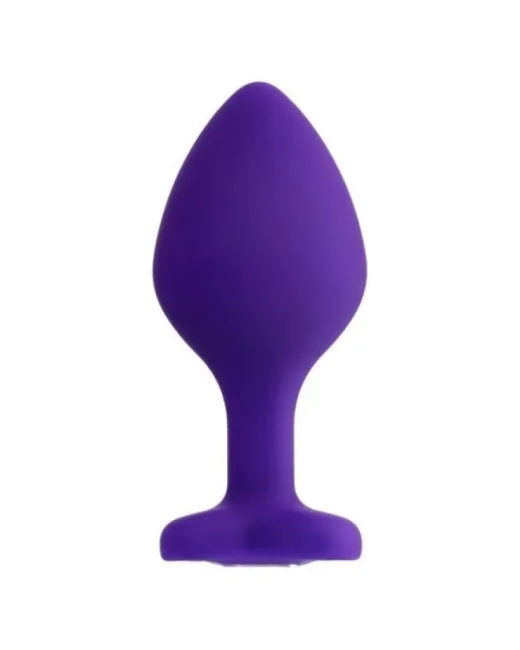 Diamond Heart Anal Plug Mor 8 cm – Silikon alternatif görünüm
