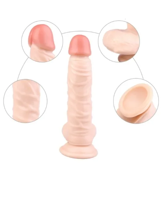 20 cm Realistik Dildo – Medikal Silikon – 275 g