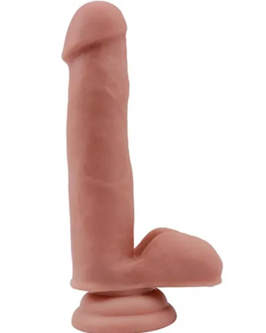 Philander Kıkırdaklı Gerçekçi Dildo – 18 cm Ten Rengi – Vantuzlu