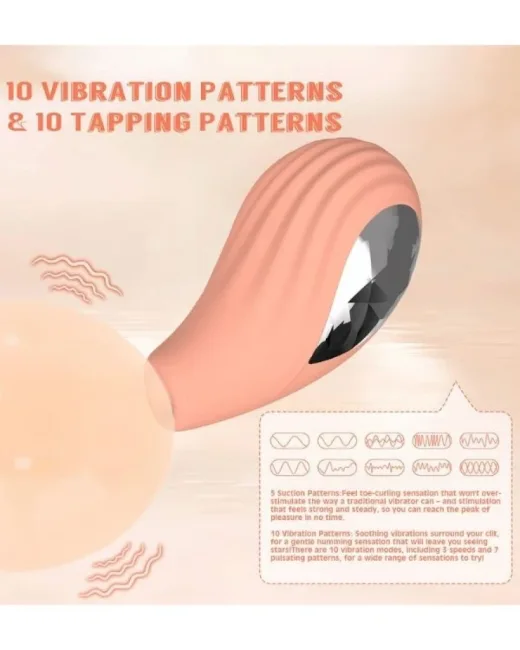 Aria 10 Titreşim & 5 Vakum Modlu Şarjlı Vibratör – Silikon