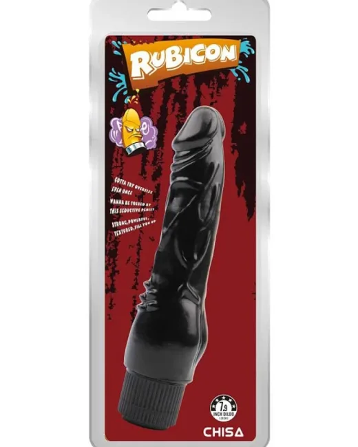 Rubicon Gerçekçi Koyu Ten Rengi Vibratör – 19 cm – Hissedilir Damarlı – Tasarım 02 alternatif görünüm