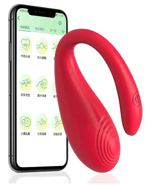 Telefon Kontrollü Çiftler için C Vibratör – Şarjlı, Uygulama Kontrollü