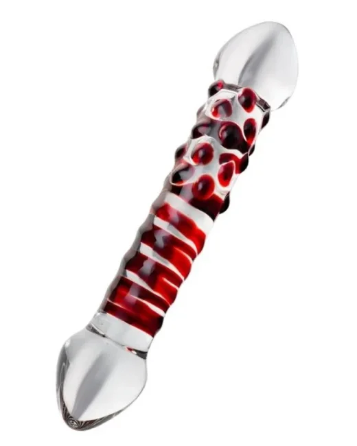 Sexus Çift Taraflı Cam Dildo 21 cm alternatif görünüm