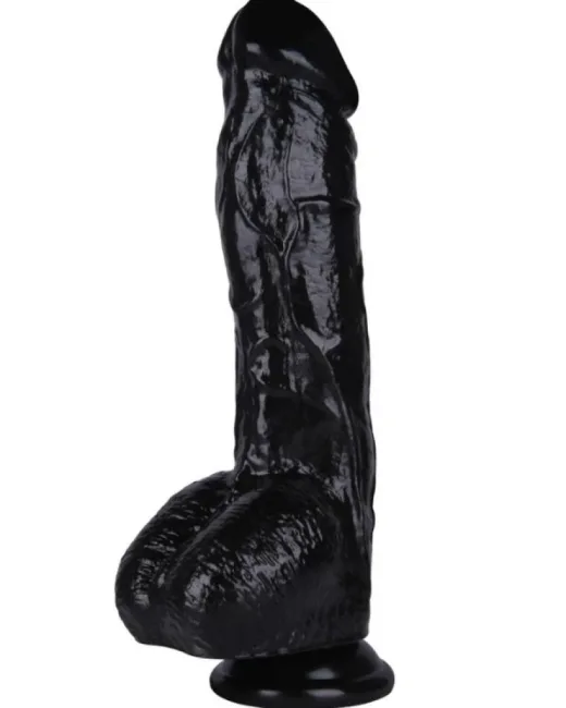 26,5 cm Siyah Dildo – Medikal Silikon alternatif görünüm