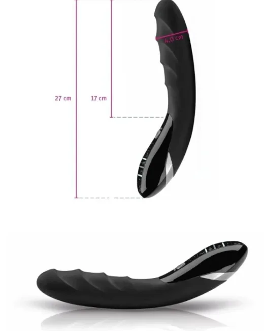 Mystim Sizzling Simon Elektrikli Vibratör Siyah 27 cm – Silikon