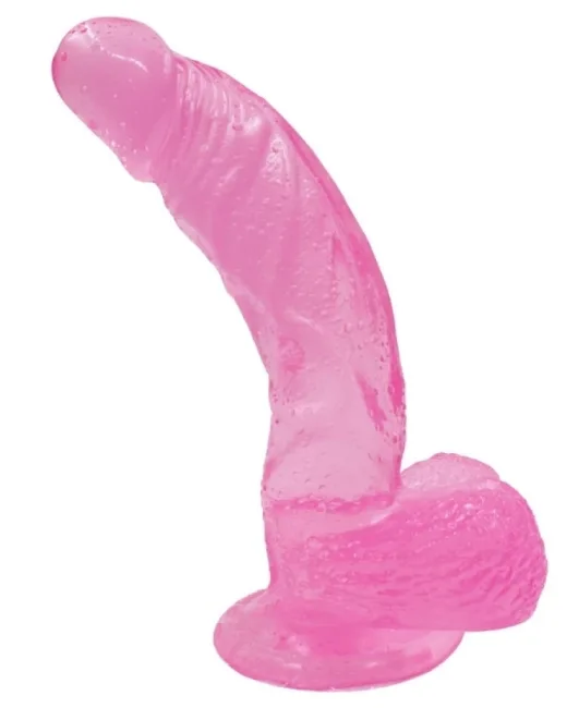 22,5 cm Pembe Realistik Dildo – Medikal Silikon