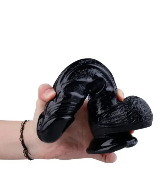 22,5 cm Siyah Dildo – Medikal Silikon