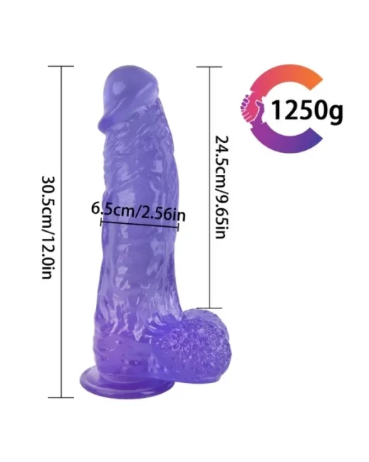 30,5 cm mavi Realistik Dildo – Medikal Silikon
