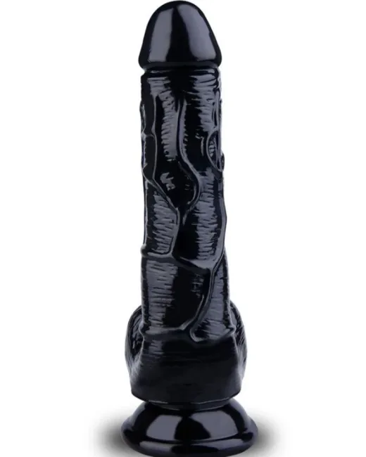 19,6 cm Siyah Dildo – Medikal Silikon