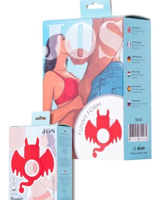Jos Sweet Devil Titreşimli Penis Halkası – Silikon