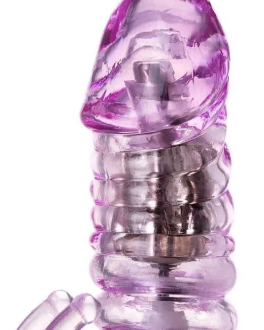 Serk High-Tech İleri Geri Haraketli Klitoral Uyarıcı Vibratör mor, 24,5 cm – TPE, İtmeli