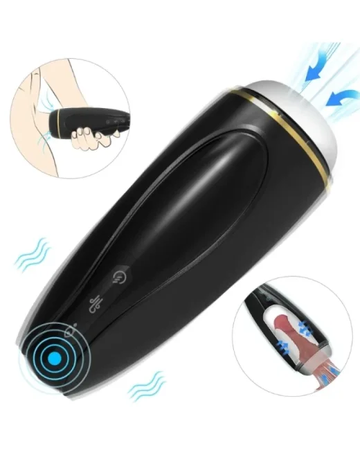 S-Hande Hawk Emişli Modern Mastürbatör – TPE, Şarjlı alternatif görünüm