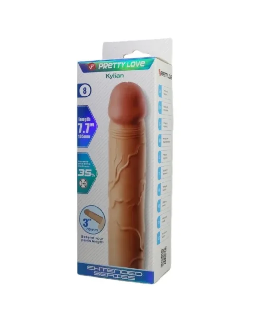 Kylian Gerçek Hissiyatlı Uzatıcı Penis Kılıfı – Hissedilir Damarlı