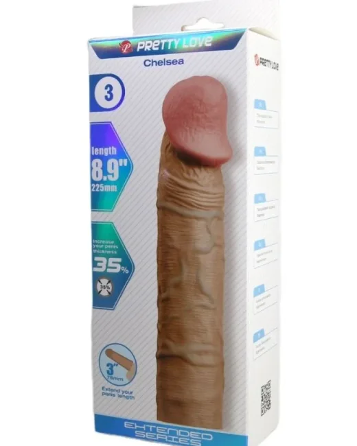 Chelsea Gerçek Hissiyatlı Uzatıcı Penis Kılıfı – Silikon