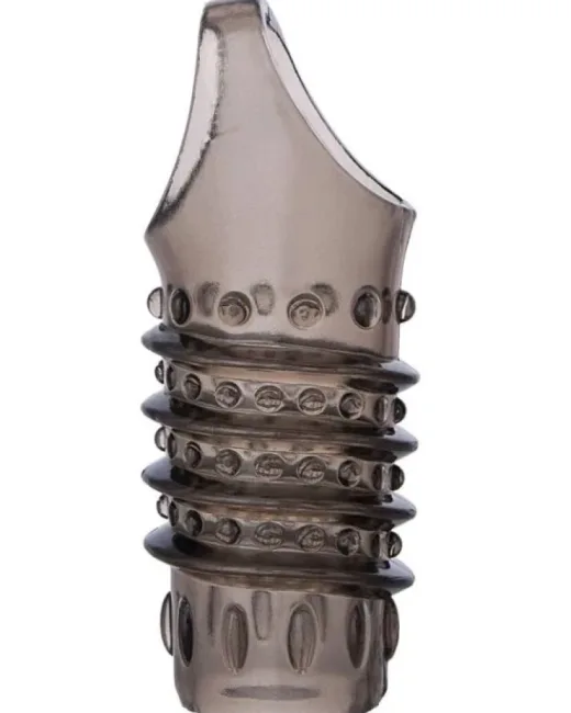 XLover Penis Extender Kılıfı TPE Siyah Şeffaf 7,5 cm alternatif görünüm