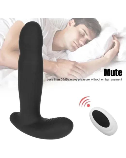 Swing Hareketli Kumandalı Anal Prostat Vibratörü – Silikon, Şarjlı