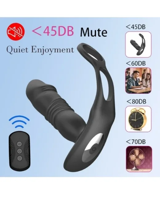 Uzaktan Kumandalı Otomatik Anal Plug – Çift Halkalı – Silikon