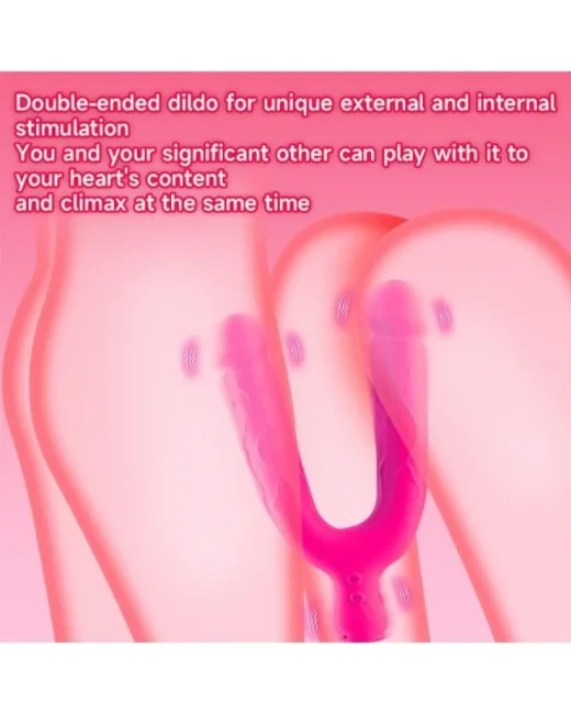Anesidora Titreşimli Double Modern Vibratör – Silikon, Şarjlı