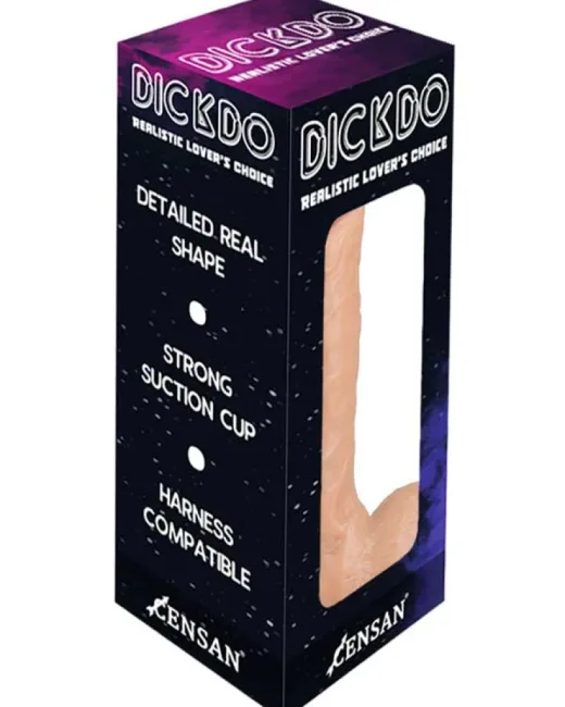 Dickdo Gerçekçi Testisli Penis Formlu Dildo 21 cm – Hissedilir Damarlı, Vantuzlu alternatif görünüm