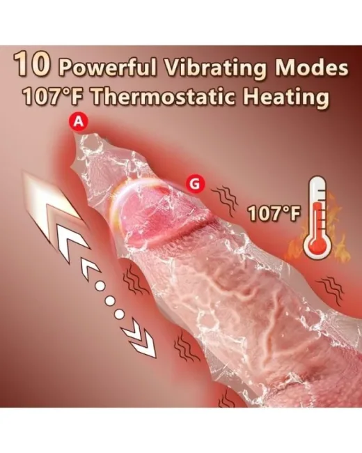 Thrusting Huge Thick Dildo Vibratör 21 cm – Sıvı Silikon, Hissedilir Damarlı alternatif görünüm
