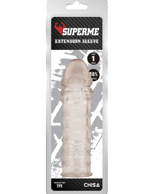 Extra Texture Sleeve Tırtıklı Penis Kılıfı – Gri – Silikon alternatif görünüm