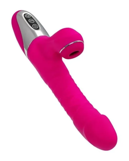 Jos TO-FROLLY Yukarı Aşşağı Hareketli ve Vakumlu Vibratör 21,5 cm – Silikon, Şarjlı