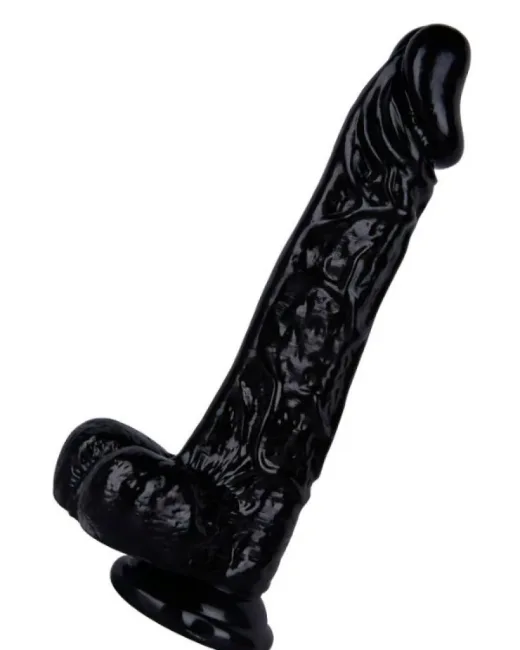 27 cm Siyah Dildo – Medikal Silikon – 5,5 cm Kalınlık alternatif görünüm