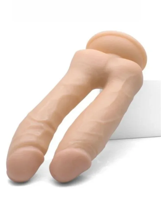 Çiftli Dildo Anal ve Vajinal Penis
