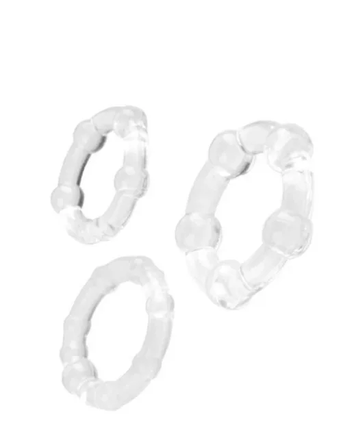 Penis Halka Seti TPE şeffaf 3,5/3/2 cm