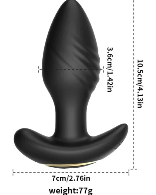 Big Boat Anchor Swing – Telefon Kontrollü Titreşimli Anal Plug (Siyah) – Silikon, Uygulama Kontrollü alternatif görünüm