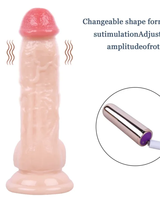 19 cm Gerçekçi Ten Rengi Penis Formlu Dildo