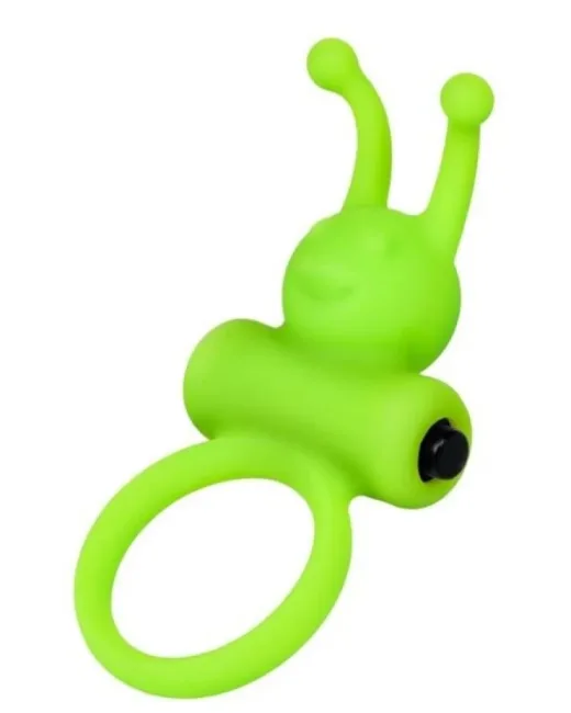 Flik Titreşimli Penis Halkası Yeşil 9,1 cm – Silikon