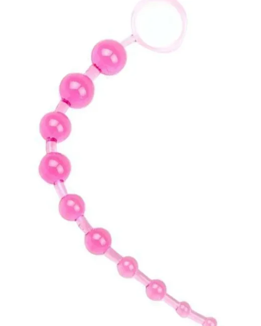 NMC Oriental Jelly Butt Beads Boğumlu Anal Boncuk Pembe 26.7 cm Sıralı boğumlu anal boncuk.