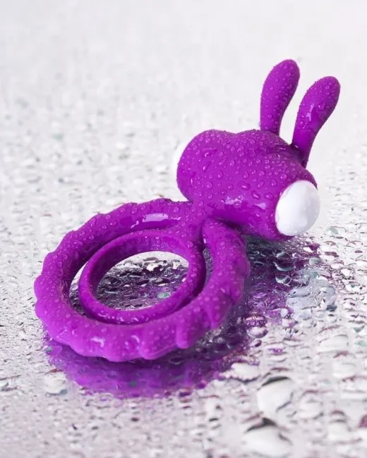 Jos Good Bunny Titreşimli Mor Penis Halkası – Silikon