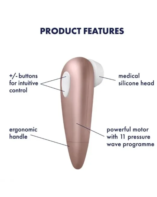 Satisfyer Number One Vakum Dalgası Klitoral Vibratör – Medikal Silikon