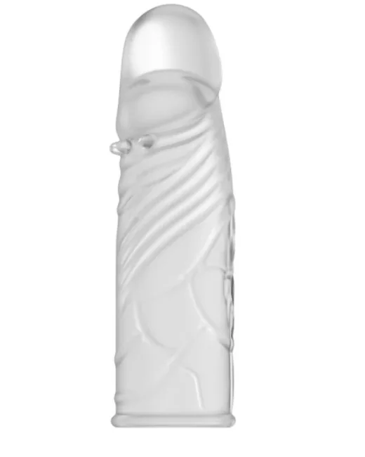 14 cm Saydam 2,5 cm Dolgulu Penis Kılıfı – Silikon alternatif görünüm