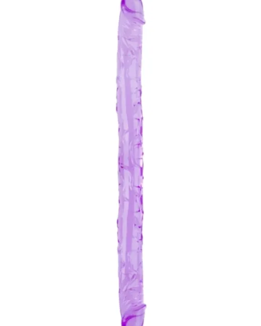 Çift Taraflı Esnek Slikon Dildo 34 cm – Gerçekçi Dokulu