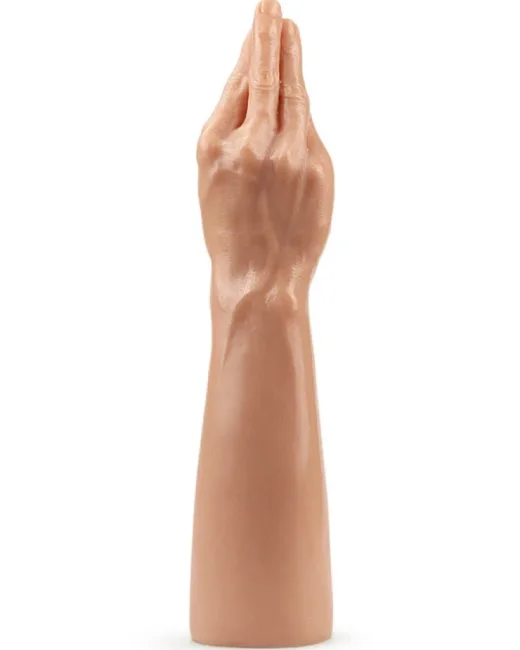 Konik parmaklara sahip fist dildo Gerçek bir elden esinlenerek ekstra gerçekçi bir deneyim için alternatif görünüm