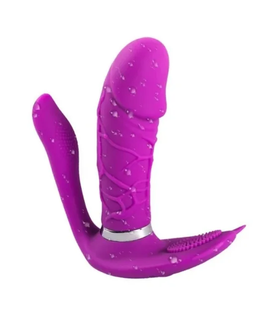 3'ü 1 Arada Uzaktan Kumandalı Giyilebilir Clitoris ve G-Spot Titreşimli Vibratör