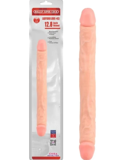 Ballsy Super Cock Ladybro Love Çift Taraflı Dildo – Lateks