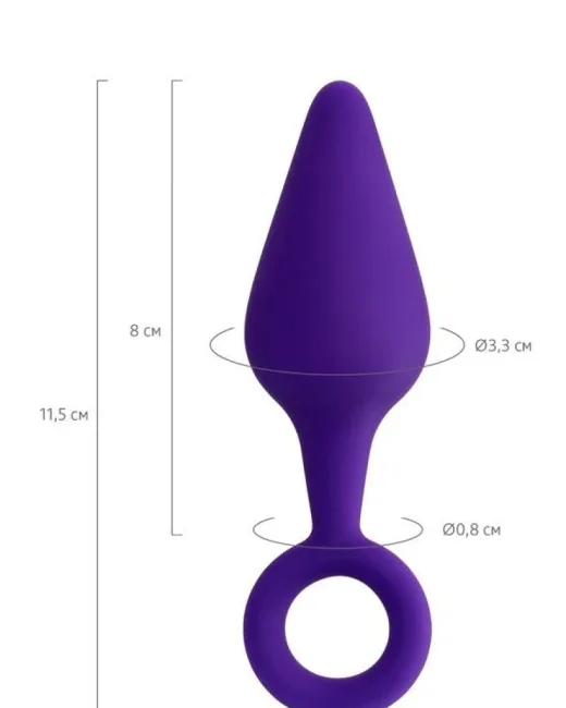 Bung Anal Plug Mor 11,5 cm – Silikon