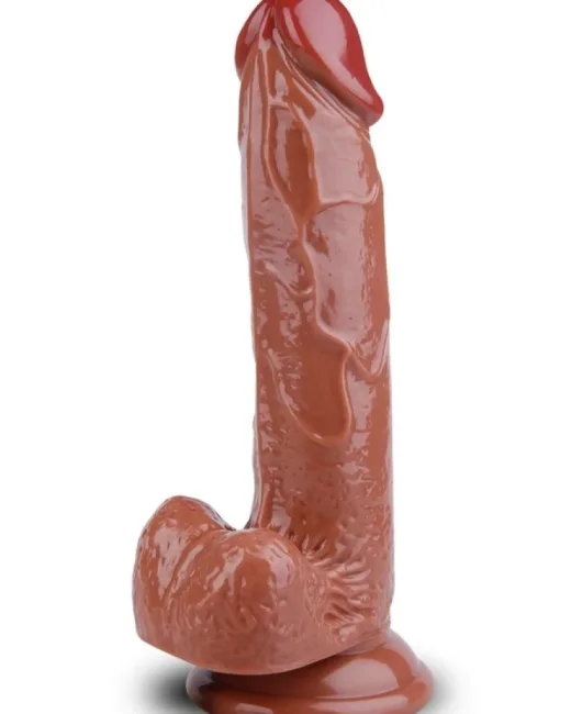 20 cm Kahverengi Dildo – Medikal Silikon – 330 g