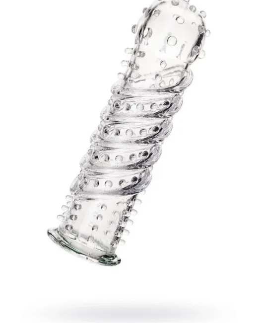 Tırtıklı Şeffaf Penis Kılıfı 15,3 cm