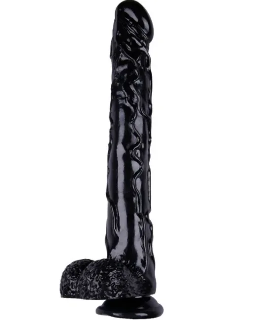 42 cm Siyah Dildo – Medikal Silikon alternatif görünüm