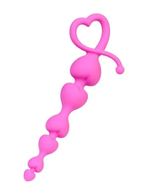 Sweety Anal Zinciri Pembe 18,5 cm – Silikon