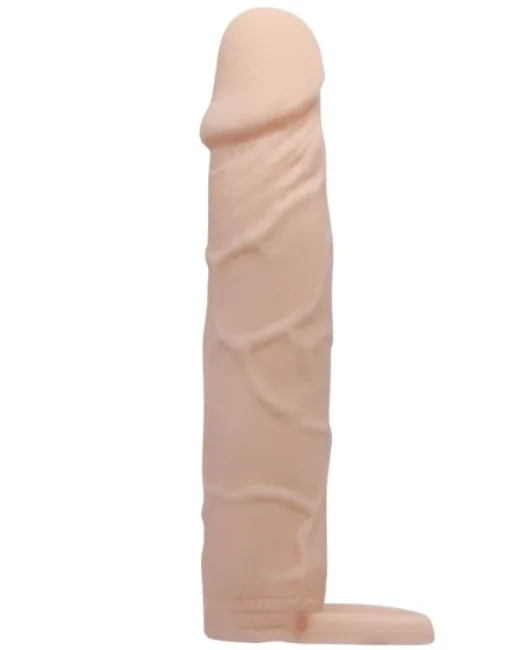 18 cm Yumuşak Et Dokulu Penis Kılıfı – Sıvı Silikon