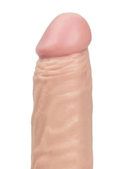 Gerçekçi Testisli Dildo 17,5 cm – Hissedilir Damarlı, Vantuzlu
