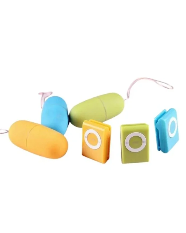 MP3 Şeklinde Uzaktan Kumandalı Renkli Yumurta Vibratör