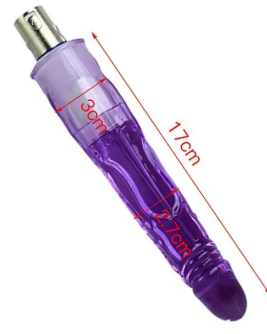 Seks Makinesi Aksesuarı Jel Dildo – Mor